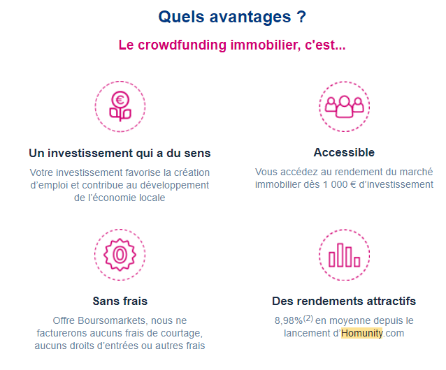 Les avantages du crowdfunding immobilier avec Homunity et Boursorama