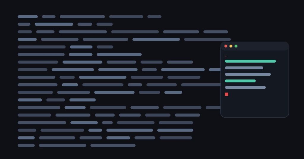 Lignes de code et terminal, developpement assiste par IA